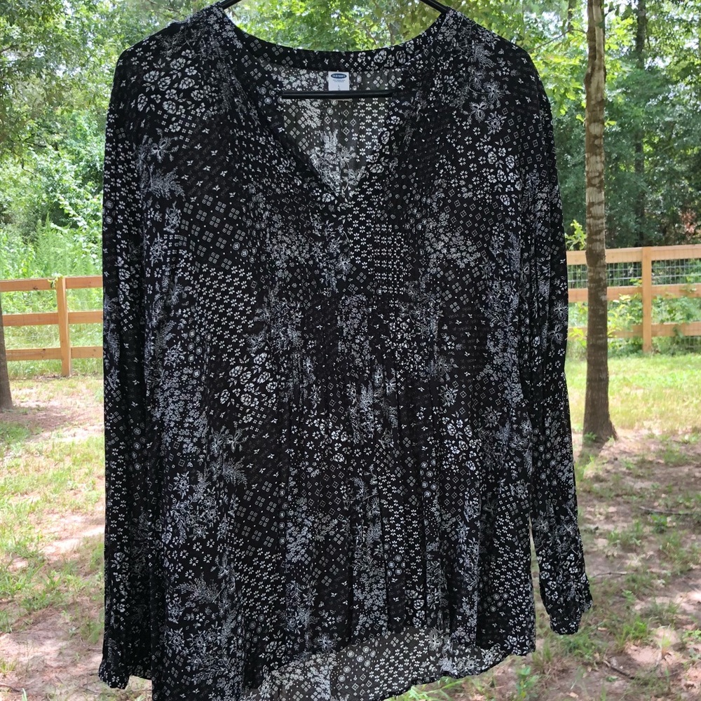 Flowing Black Blouse